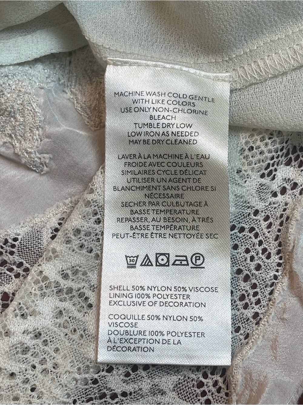 Free People Many Moons Midi Lace Slip Dress Sz S Beige Cream Fairy Romantic - Picture 14 of 15